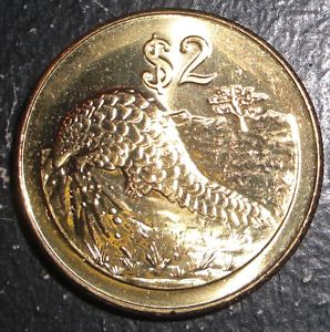 A Zimbabwe $2 coin
